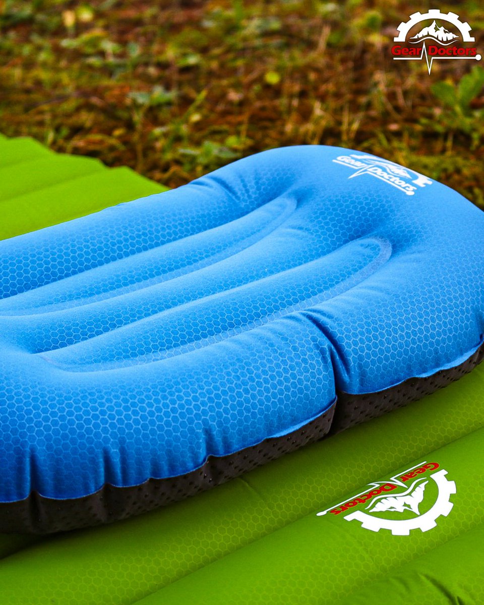 Introducing the ultimate camping pillow from GearDoctor! 🏕️ No more sliding around at night. Enjoy a comfortable, anti-slip sleep with our premium camping pillow. Get yours today and experience camping like never before!