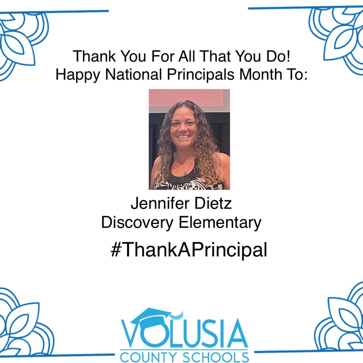 VCS-Teaching, Leading, & Learning (@volusiatll) on Twitter photo #HappyNationalPrincipalsMonth to Principal Dietz at Discovery Elementary (<a href="/Go_Dragons_/">Discovery Elementary</a>). #ThankAPrincipal #AchievingExcellenceTogether #HappyNationalPrincipalsMonth to Principal Dietz at Discovery Elementary (<a href="/Go_Dragons_/">Discovery Elementary</a>). #ThankAPrincipal #AchievingExcellenceTogether