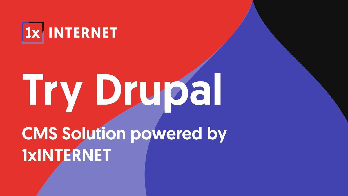 #TRYDRUPAL is a #CMS #solution powered by @1xINTERNET our Platinum Sponsor. Head to their booth to try it now! #DrupalCMS #TRYDRUPAL