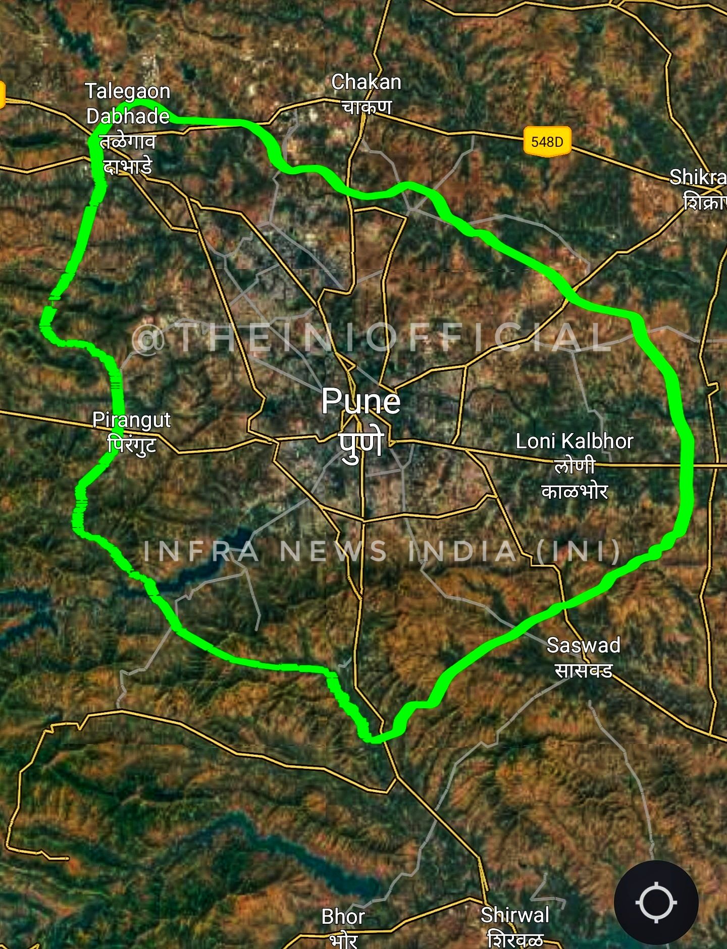 Agra inner ring road map - Agra inner ring road project map (Uttar Pradesh  - India)