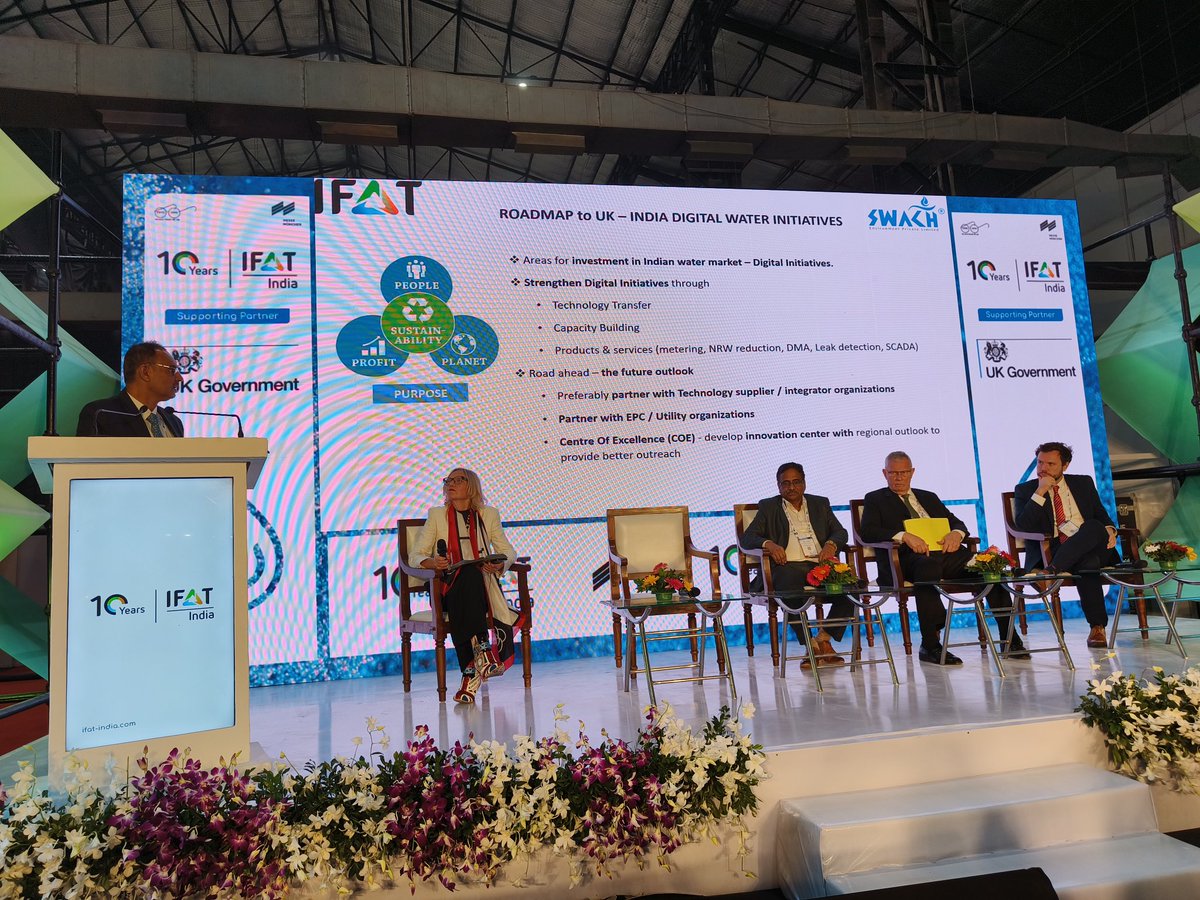 GREAT start to the #UK's country session at @IFAT_mmi - UK and India working together to develop robust water networks using digitalisation. 
#water #Sustainability #digitalwater #Digital #UK #India