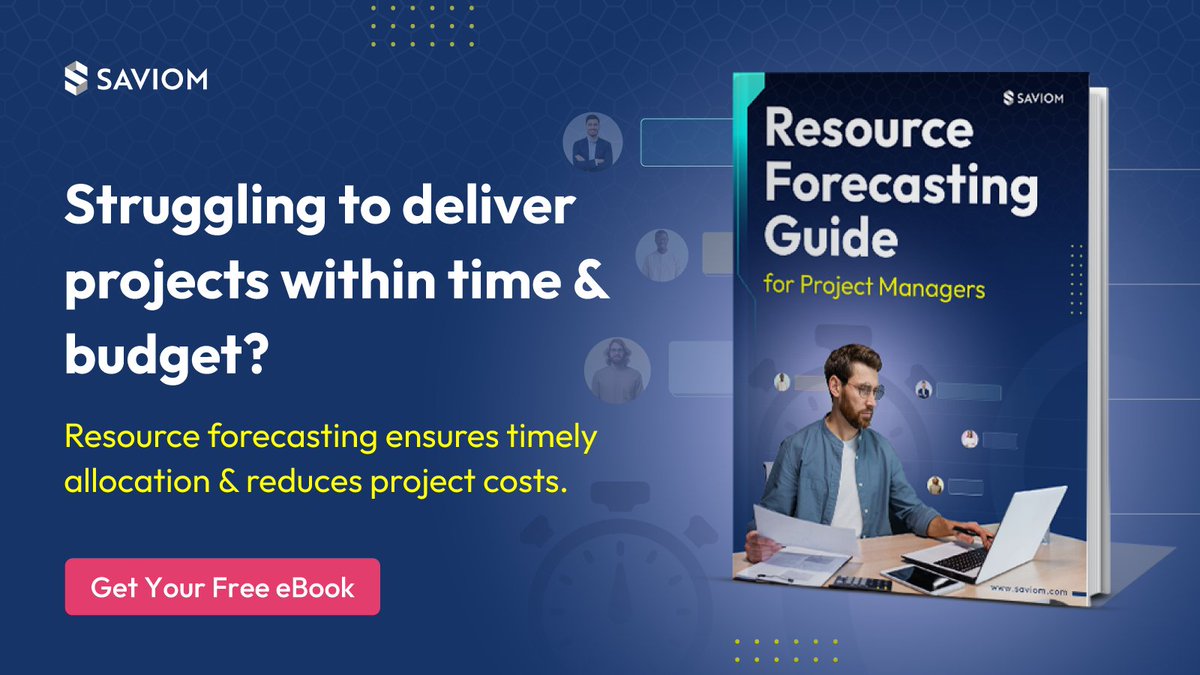Are you like 44% of project managers who say they don't have enough resource? Or the 25% who report having the wrong resources? Sort out your forecasting and learn how to resource plan better with this ebook #ad saviom.com/ebook-registra…