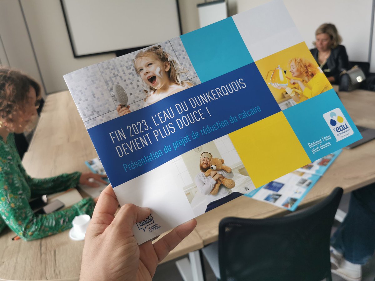 Avec notre opération de communication "bye bye le calcaire ! " le <a href="/Syndicat_Eau_DK/">Syndicat de l'Eau du Dunkerquois</a>, nous confirmons la mise en route de l'unité d’adoucissement collectif de l'usine de production d'eau potable de Moulle en décembre 2023.

#ecogagnant #eau #decarbonatation