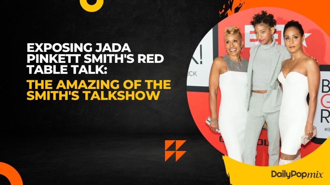 DailyPopmix's tweet photo. Exposing Jada Pinkett Smith's Red Table Talk: The Amazing of The Smith's Talkshow
https://t.co/5oJSE1Eotl
#JadaPinkettSmith
#RedTableTalk
#American
#LenaJames
#MagicMikeXXL
#BadMoms
#WickedWisdom
#WillSmith https://t.co/0h5EMQJo3x