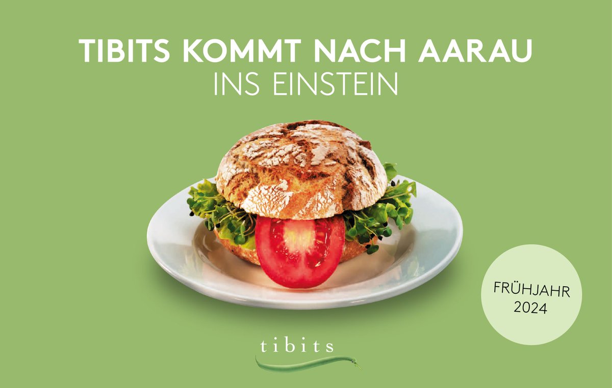 tibits Schweiz (@tibitsch) on Twitter photo Aarau, es wird grün und köstlich! 🌱 🍽️💚
Im Frühjahr 2024 werden wir einen weiteren, lang ersehnten Herzensstandort beglücken können: tibits kommt nach Aarau.
📩Anfragen aller Art schon jetzt an: info@tibits.ch Aarau, es wird grün und köstlich! 🌱 🍽️💚
Im Frühjahr 2024 werden wir einen weiteren, lang ersehnten Herzensstandort beglücken können: tibits kommt nach Aarau.
📩Anfragen aller Art schon jetzt an: info@tibits.ch