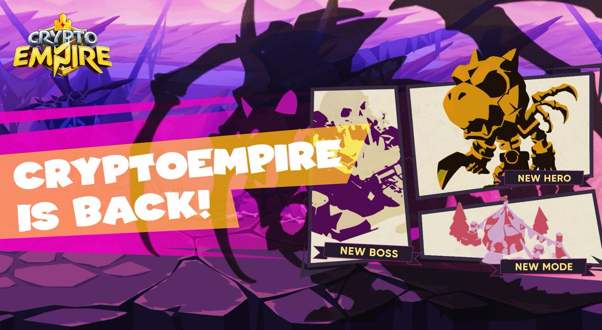 CryptoEmpireNFT's tweet photo. 💥 New Modes, New Challenges, New Thrills!

CryptoEmpire's latest version is coming soon, get ready for thrilling battles, epic rewards, and intense competition in our new version. 👀👀👀

Stay tuned for updates&sneakpeeks🔥#CryptoEmpireNewVersion

#match3 #ComingSoon #CryptoEmpire #NFT #GameFi