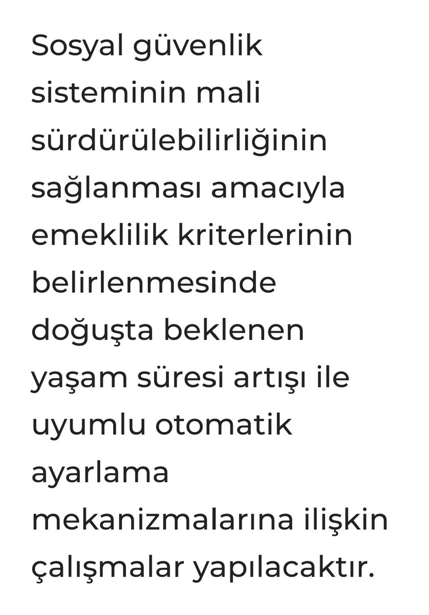 12.Kalkınma planı Meclise sunuldu.Planda bulunan bu madde Kademeli emeklilik bekleyen 2000 sonrası SSK girişlilere ağır darbe.Yeni bir eyt durumu yaşanabilir.KABUL EDİLEMEZ! Bu madde Emeklilik yaşı yükseltilecek anlamına geliyor.
#2000LereEmeklilikteAdalet @EmadDernegi…