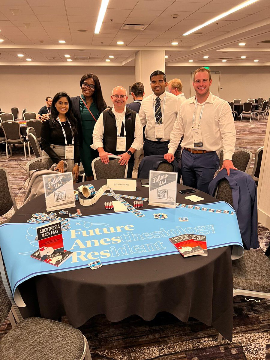 vyarabarla's tweet photo. Honored to have participated in 2 posters at #ASA23 and tabled with the greatest crew @FutureAnesRes @JeffSteinerDO! https://t.co/8cpD9ZkvIx