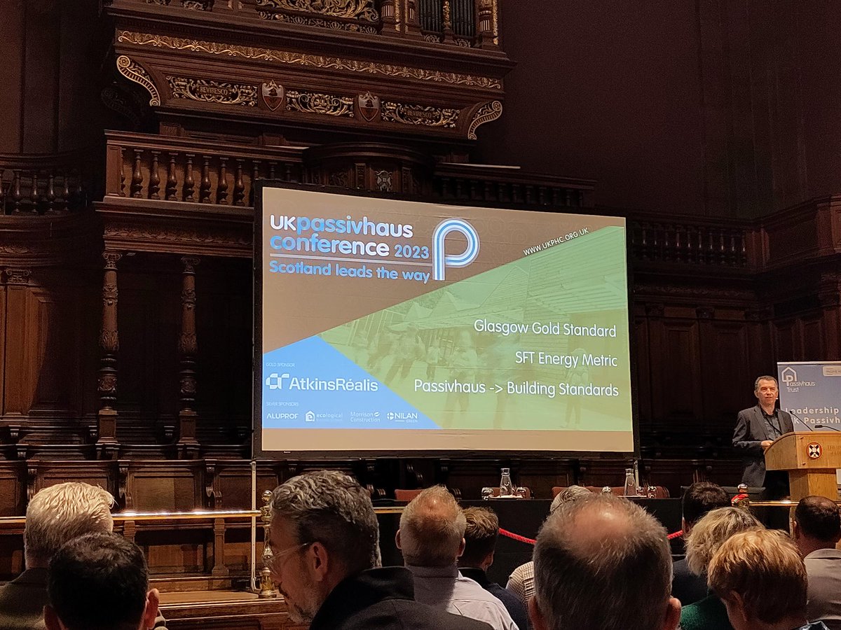 We are very encouraged by this morning's discussions at the Passivhaus conference. Scotland indeed leads the way in the adoption of Passivhaus as a way of delivering, low energy, comfortable and healthy buildings. #UKPHC23