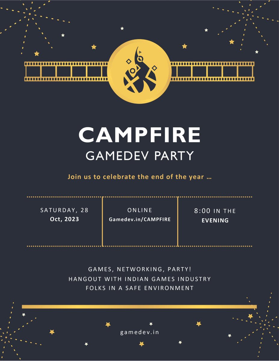 gamedev_india's tweet image. Winter is coming, and so is Campfire! ❄️🔥
Join us on this special pre-IGDC edition of Campfire on 28th October, as we bid adieu to this summer and talk about @theindiagdc plans and more.
Register here: gamedev.in/p/campfire
#gamdev #community #gamedevmeetup #igdc #byog