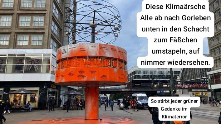 Wahlen2021's tweet image. Bekam ich gerade zugesandt. Es ist unfassbar was hier passiert. #Klimaterror