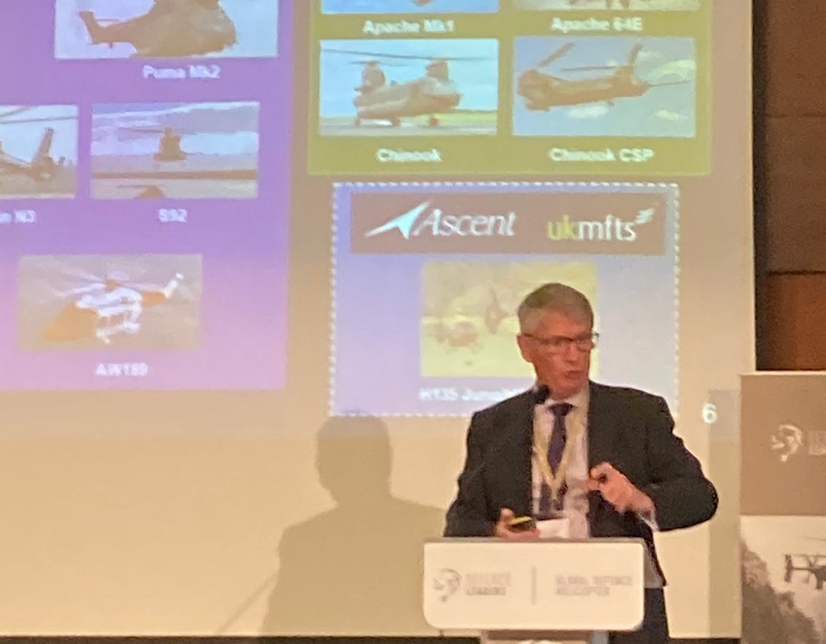 Hello from Warsaw! The Ascent team is talking #rotarywing training at #GlobalDefenceHelicopter, explaining how we train more than 130 pilots and 60 crew on our H135 and H145 fleets each year. Keith Bethell from DE&S is also there, talking #UKMFTS. Come and see us on Stand 82!