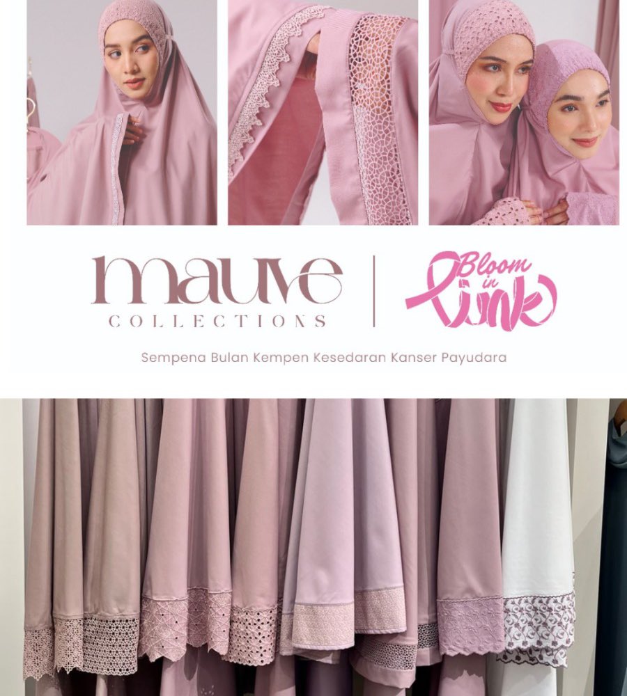 syiqinhisham_'s tweet photo. Wehhh cantiknya new colour untuk design telekung Siti Khadijah 😭

Telekung MAUVE AS LOW AS RM163 💜 https://t.co/t2Nm8Y0rgx
