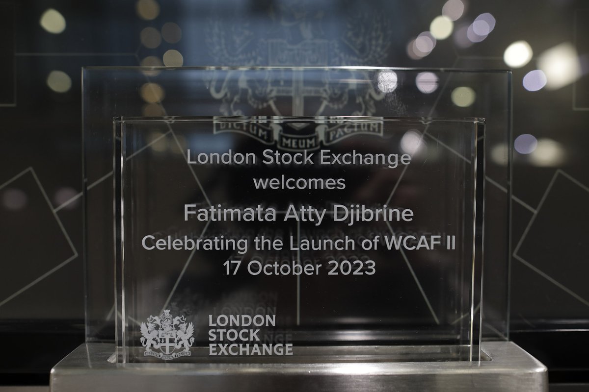 DMA (@dma_tweet) on Twitter photo Fatimata-Atty Germaine Djibrine, DMA’s newest member of staff and Chevening Scholar, opens the <a href="/LSEplc/">London Stock Exchange</a> with ahead of #WCAFII.
See you all tomorrow! #GoFarGoTogether Fatimata-Atty Germaine Djibrine, DMA’s newest member of staff and Chevening Scholar, opens the <a href="/LSEplc/">London Stock Exchange</a> with ahead of #WCAFII.
See you all tomorrow! #GoFarGoTogether