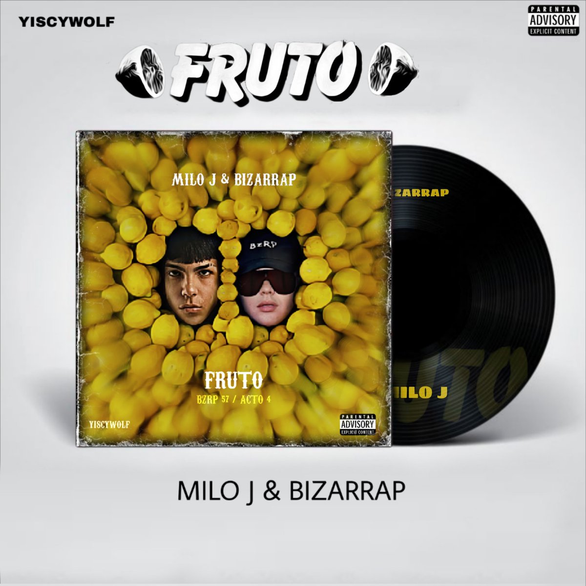 YISCYWOLF_'s tweet photo. Mi diseño de portada de #FRUTO
De la #BzrpMusicSession #57
De: @miloj & @bizarrap 🍋
Cover Design: @YISCYWOLF_
Espero que os guste 🙏❤
#bzrp #Musica #Argentina #bizarrap #yiscywolf #art #artwork #cover #coverart https://t.co/lhNjCQZx3l