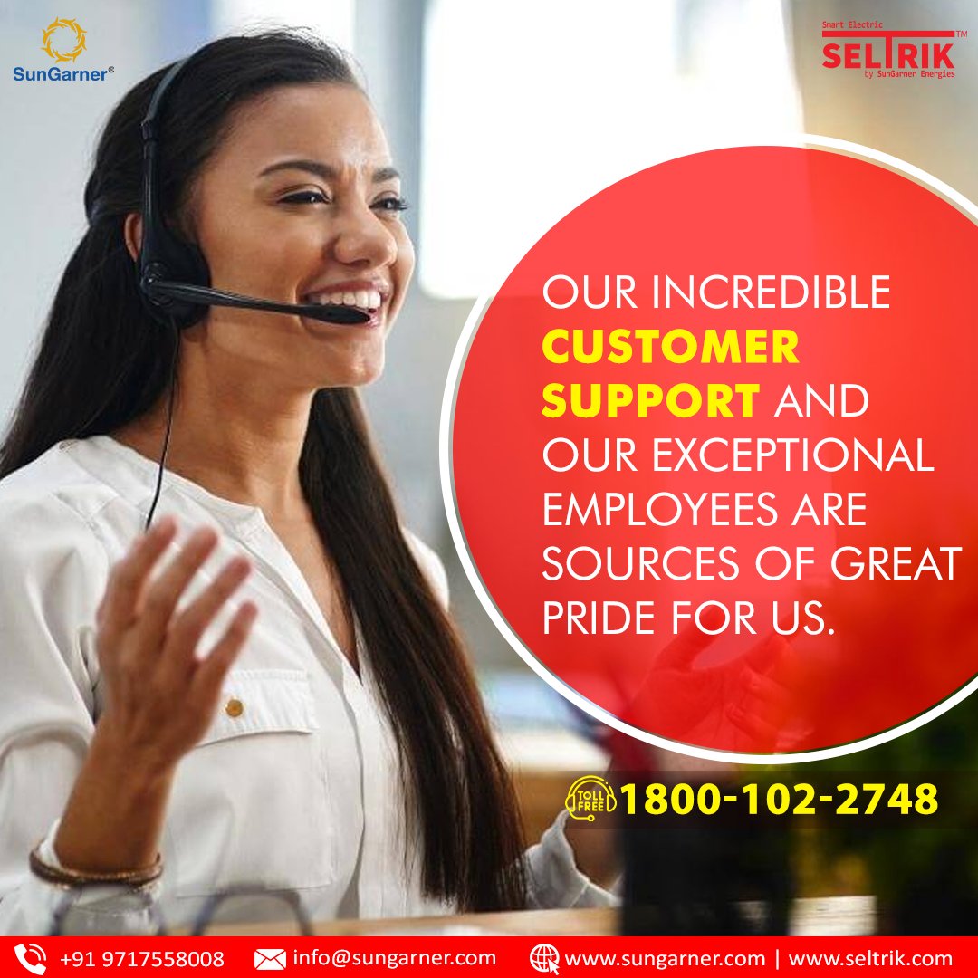 sungarnersolar's tweet photo. Our incredible customer support and our exceptional employees are sources of great pride for us.

#SelTrikBySunGarner #switchtosolar #pvmodules #Serviceteam #seltrikinverters #solarinverter #inverters #solarenergy #Battery #worldclassservice #tallTubularBattery #inverterbattery https://t.co/KdiwM1ovuW