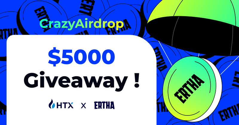 HTX_Global's tweet photo. 🥳 Big News!

#HTX teams up with @ErthaGame for MASSIVE  #Airdrops, Ends Oct 23rd !💰

Enter to share $5000

✅Follow @HTX_Global @ErthaGame

✅RT + Like + Tag 2 Friends

✅Fill out the form