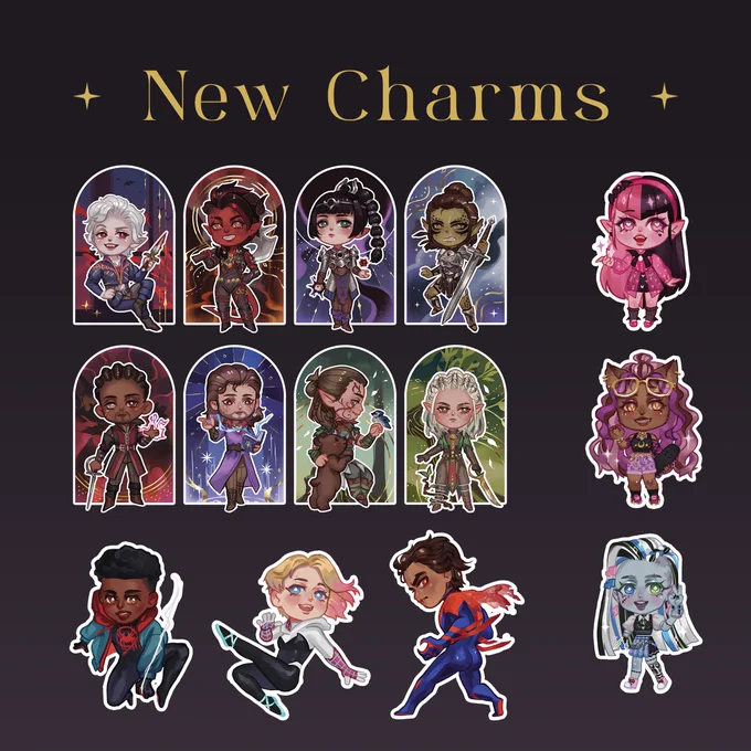 Here's a brief catalogue of some new stuff that I will have at Armageddon Auckland this weekend! If you're going, come say hi or something lol. I'll be at C33 