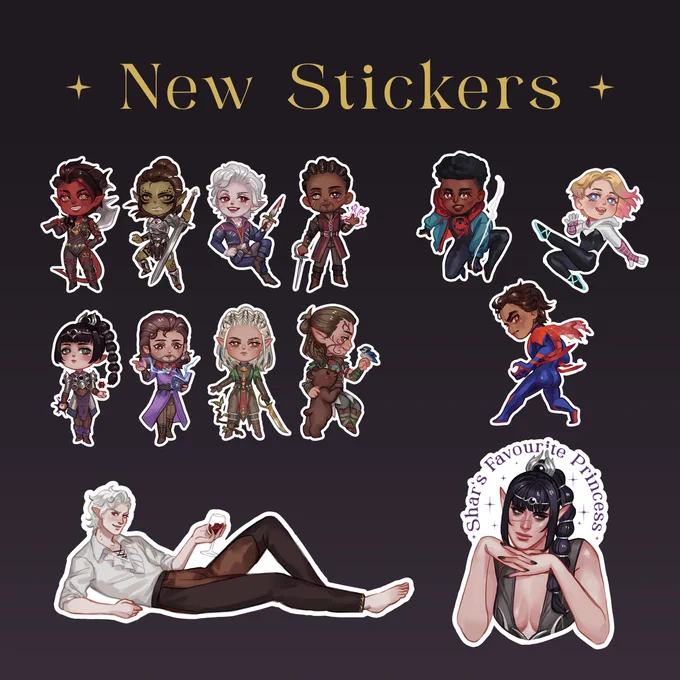 Here's a brief catalogue of some new stuff that I will have at Armageddon Auckland this weekend! If you're going, come say hi or something lol. I'll be at C33 