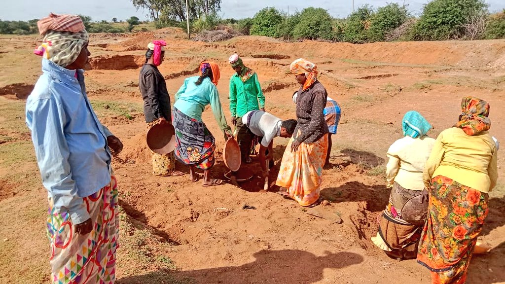 During  times of drought and erratic rainfall, rural labourers migrate in search of jobs.

#MGNREGS plays an important role in preventing #migration thereby eradicating poverty by providing #employment in their respective villages. 

#EradicationOfPoverty #EradicatePoverty