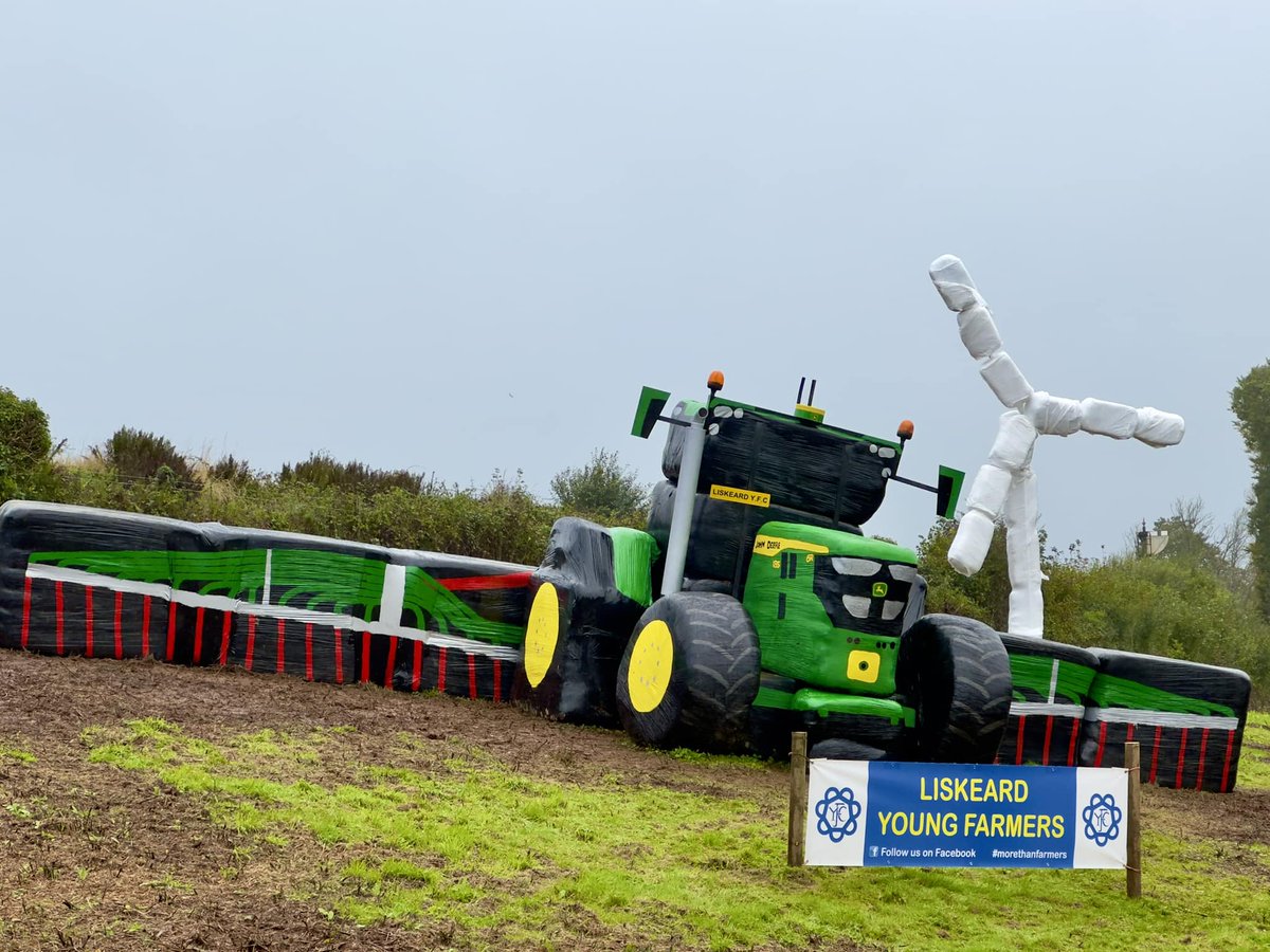 NOW THIS WE WHAT WE CALL ART! 😍🚜

Created by members of Liskeard YFC as part of #NationalYoungFarmersWeek and under the theme of 'Sustainable Futures', this is nothing short of a true masterpiece! Move over Picasso! 🤣🧑‍🎨

📷 Liskeard Young Farmers

<a href="/CornwallYFC/">Cornwall YFC</a> <a href="/NFYFC/">NFYFC</a>