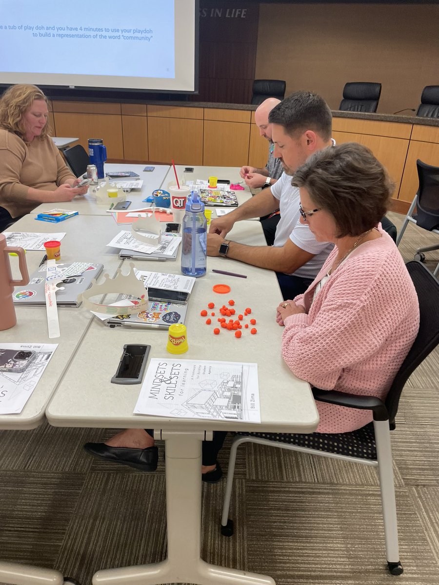 Continuing our learning journey around personalized competency based learning with our district PDC team, <a href="/lsr7careered/">LSR7careered</a>, <a href="/lsr7its/">LSR7 ITS</a> &amp; the MTSS specialists.  Identifying the LSR7 crown and understanding proficiency scales with play doh.