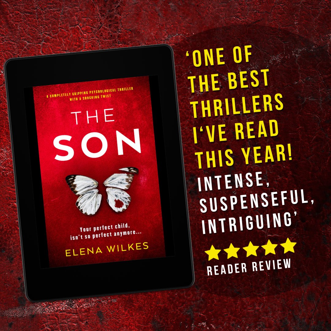 Storm Publishing (@stormbooks_co) on Twitter photo ⚡ Fans of Ruth Ware, Clare Douglas and Lisa Jewell will devour this gripping psychological thriller, full of twists, secrets and heart-stopping suspense.
Discover The Son by <a href="/elenathrillers/">Elena Wilkes</a> today : geni.us/266-rd-two-am
#PsychologicalThriller #BookReview #BookReviewer ⚡ Fans of Ruth Ware, Clare Douglas and Lisa Jewell will devour this gripping psychological thriller, full of twists, secrets and heart-stopping suspense.
Discover The Son by <a href="/elenathrillers/">Elena Wilkes</a> today : geni.us/266-rd-two-am
#PsychologicalThriller #BookReview #BookReviewer