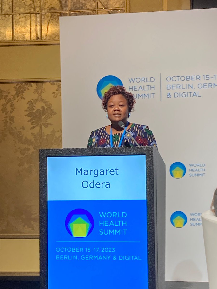 womeninGH's tweet photo. Margaret Odera (@OsieloOdera), #WomeninGH Heroine of Health, representing #CHWs at the launch of the Community Health Delivery Partnership by @UNICEF &amp; @USAID at the #WHS2023 

We are proud to see strong women like her advocating for change in global platforms! 👏🏾 https://t.co/45IVOrSP2W