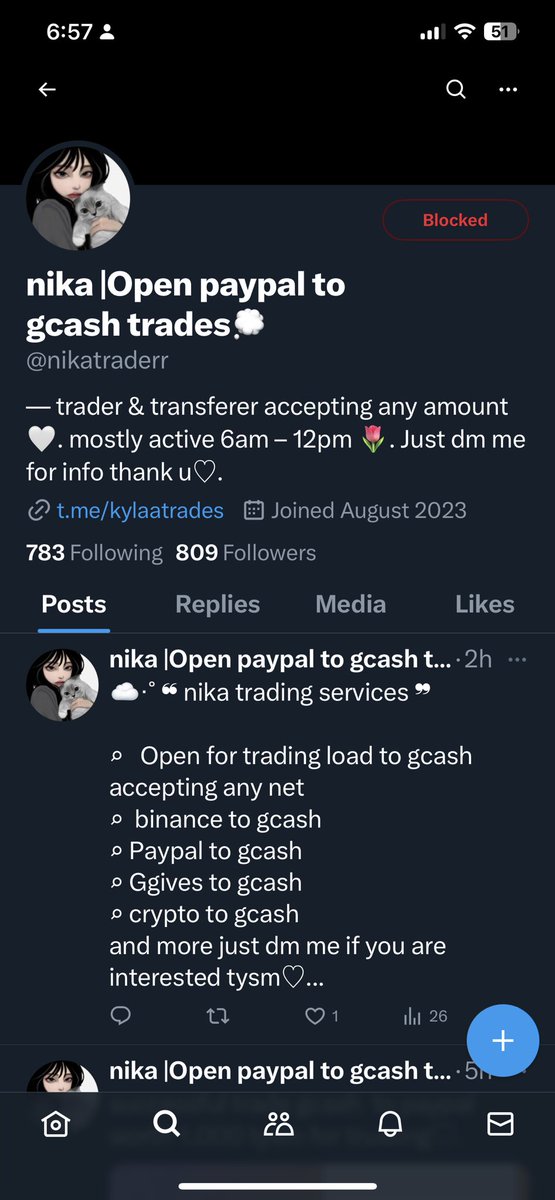⛔️UPDATE Nag palit ng name LOL

⚠️SCAMMER ALERT⚠️ please report ‼️

@kylatrades or @nikatraderr 

Sis sis k pa nalalaman madapa ka sana sa daan teh 😡

wtt wts lfb | lf paypal to gcash trader paypal to gcash trade low dc fee |