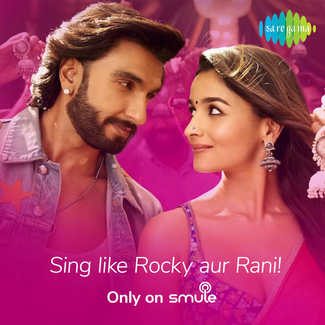 Get your🎤ready aur gao Rocky aur Rani ki tarah only on #Smule! Sing here- bit.ly/3txtJId #RockyAurRaniKiiPremKahaani @saregamaglobal