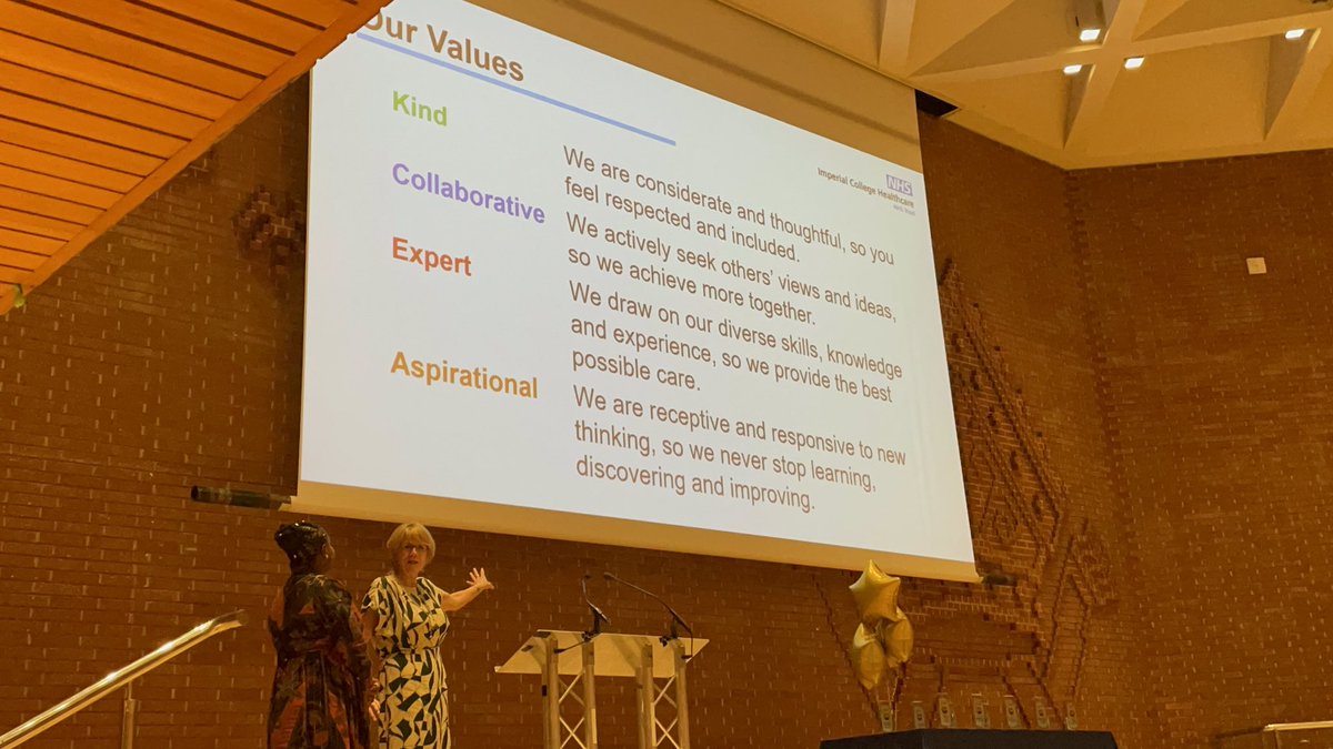 Joe_M_Maslen's tweet photo. @asante_dinah &amp; @Jan_Goldsmith35 doing a great job representing @ImperialNHS at the #LondonHCSW Awards 2023, having previously won Trust of the Year. Demonstrating the great work being done at #ICHT 💙 https://t.co/BHt8cavF1q