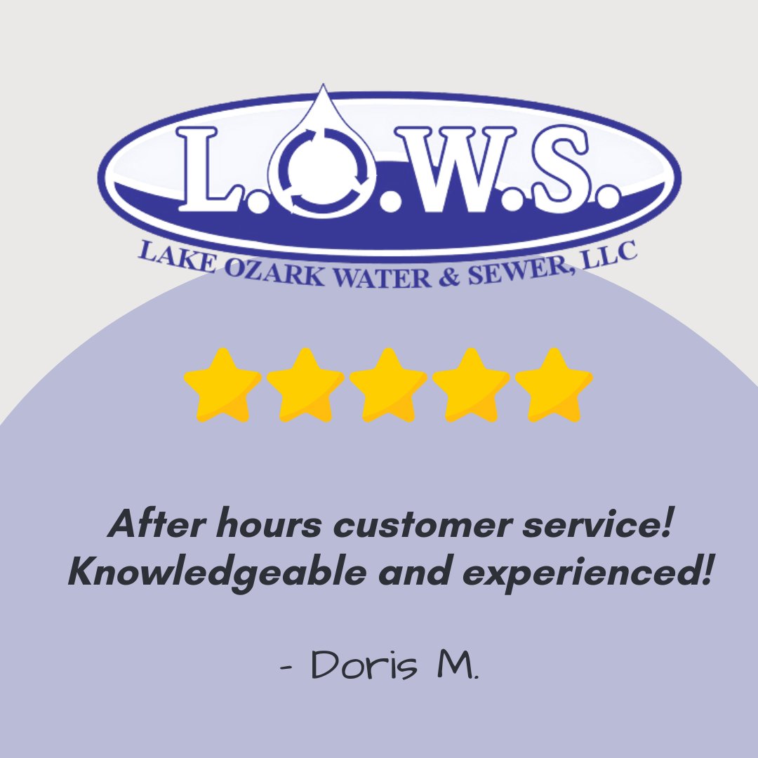 ⭐ 5-Star Review⭐

We're thrilled to share this fantastic review from one of our valued customers. At LOWS, we're dedicated to providing top-notch service, even beyond regular business hours. 💧🌙
#CustomerReview #5Stars #CustomerExperience #WaterExperts