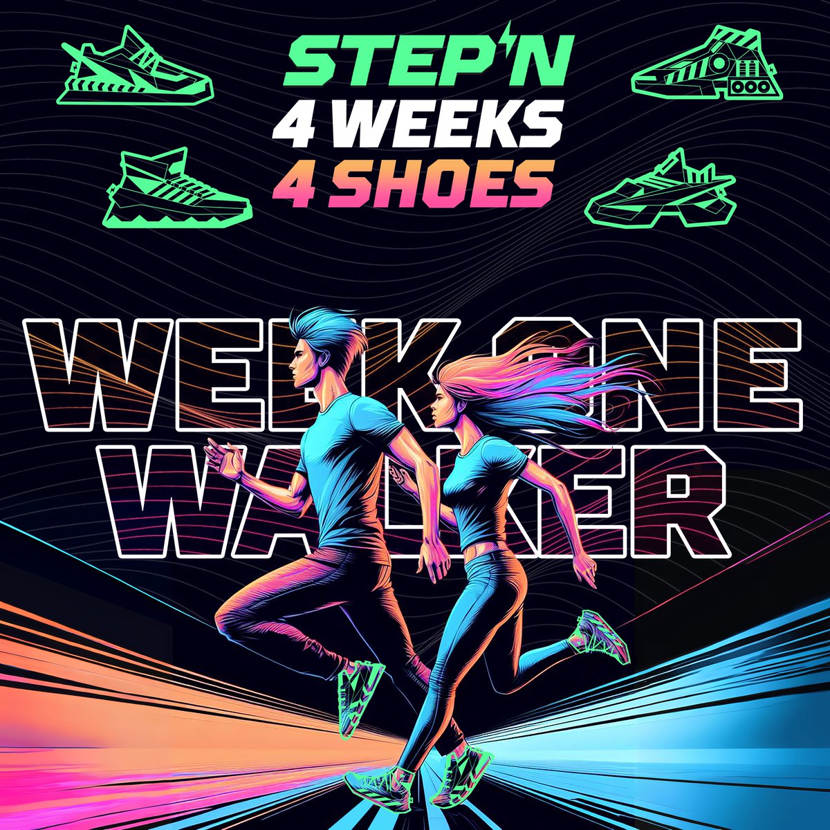 CioSilv's tweet photo. STEPN 4 weeks / 4 shoes contest is LIVE 🔥
Let's see which STEPN nft you prefer more.
We have 4 weeks & 4 different shoes that you can exercise with.
Week 1 : You will have to burn 2 energy with a walker and post a screenshot here and use #STEPNWalker
(If you don't have a walker, you will be able to participate next week with the next category of shoes).
150 $GMT 🎁
❤️ + RT
Follow @Stepnofficial
@CioSilv
@TatsianaSTEPN
@Crypto30Y
@IgnatGolovatuk
The first week will be held between 17-22 October.