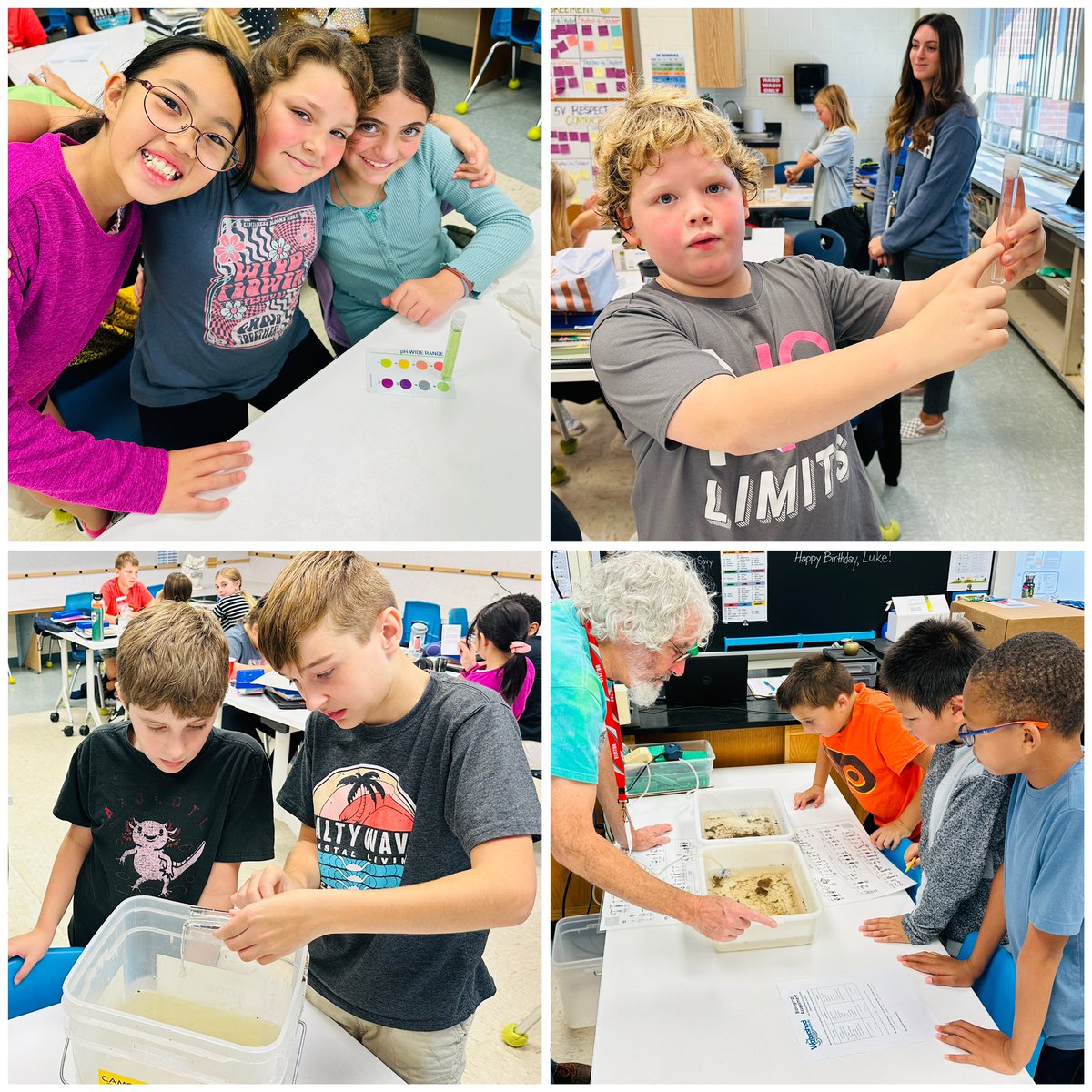 ProfKindred's tweet image. Cannot thank you enough @theH2Oshed for bringing the stream to us! Our fifth grade scientists had “the best day of science EVER!” They got to perform and observe real chemical and biological studies on the water from our own Stony Brook! #beartavernpride #science #fifthgrade