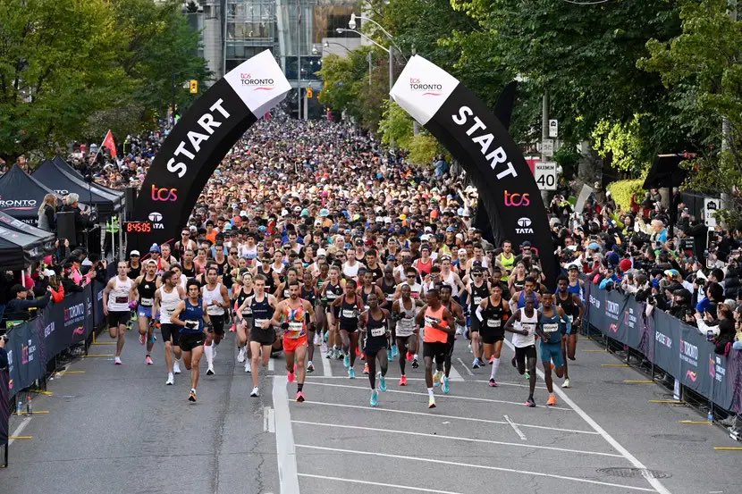 elainaraponi's tweet photo. “If you want to play at a higher level, you need to be comfortable with greater swings of highs and lows.” @JamesClear 

Took a big swing and wound up 5th #Canadian, 6th female and a new #personalbest leaving Toronto ✨

#runchat #canadianrunning #thesweatlife https://t.co/6o68EjOhdE