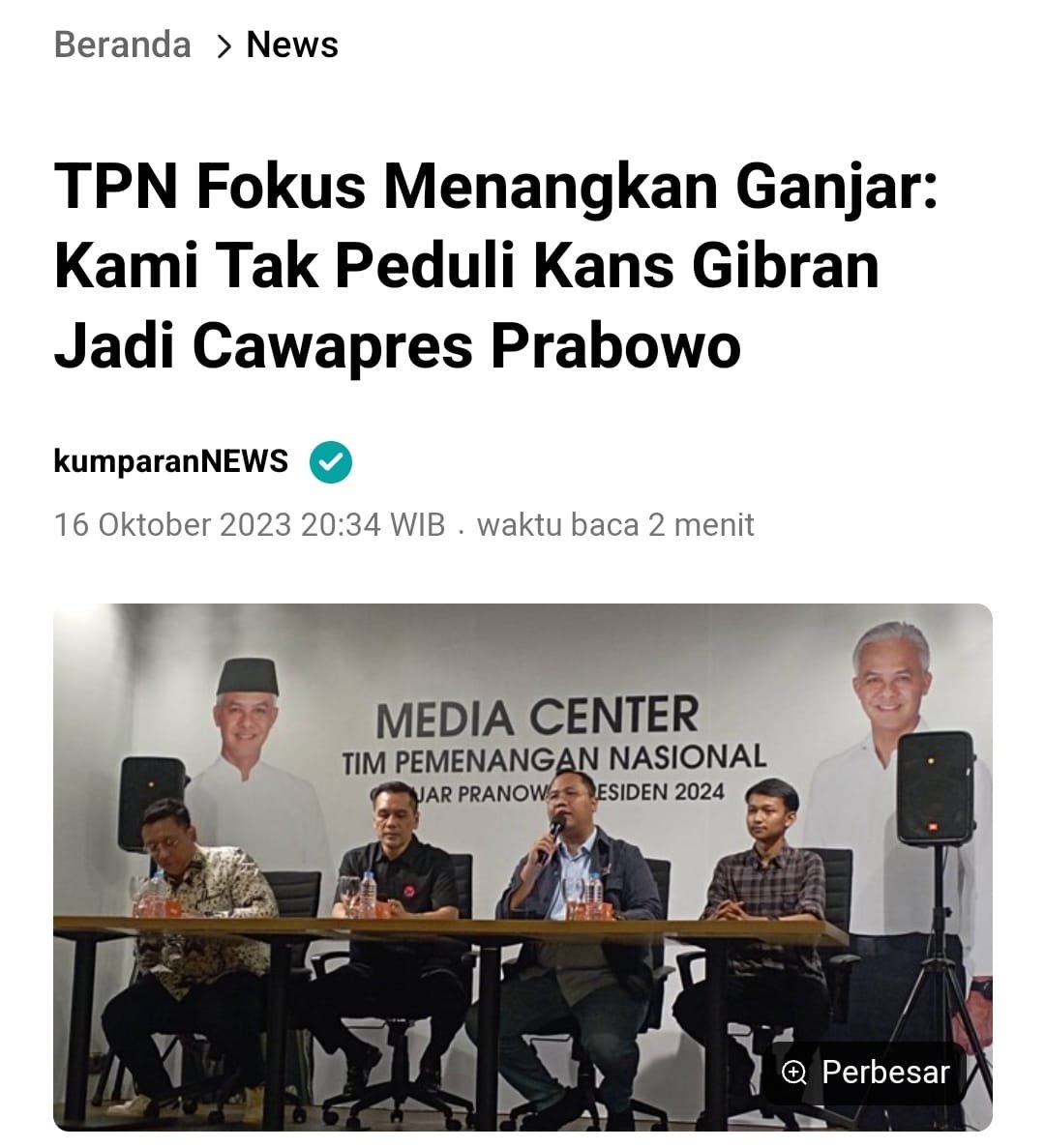 cupitata07's tweet photo. @MarahIchsan TPN Ganjar tak takut konfrontasi dengan Gibran, artinya PDIP sudah tutup peluang untuk Gibran. Bagaimana dengan @prabowo?

@jijindut
@yulinasitia
@qiunco2761
https://t.co/k5TMuQyiEX
https://t.co/rXEqOm1b19 https://t.co/bnxv2OzJLz