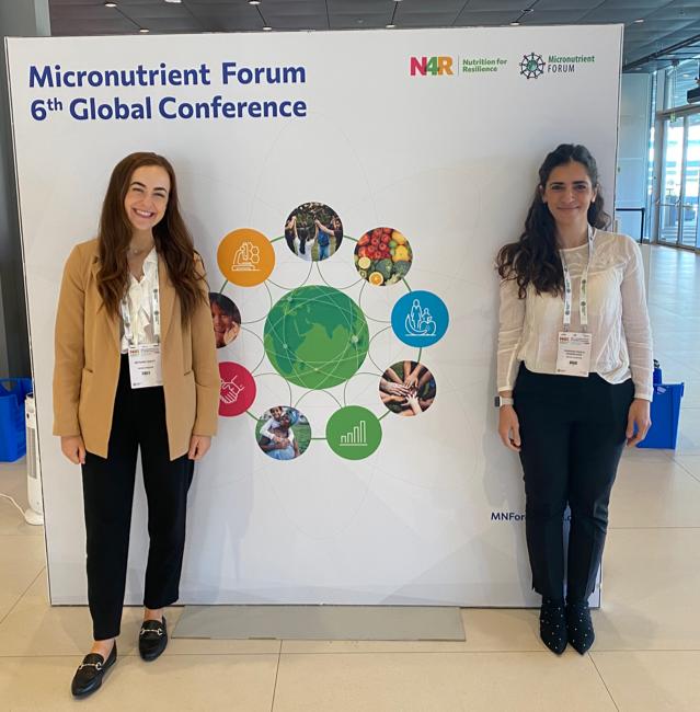 NICHE_ULSTER's tweet photo. Our PhD researchers @BethanyDuffyRD and @sabridemir_3527 representing @NICHE_ULSTER at #MNF2023 highlighting our work on micronutrients in women of reproductive age and pregnancy #irondeficiency #anaemia #anemia #NDNS #N4R #OptiPREG @MNForum @DrMaryMcCann @WardyMw https://t.co/UDPnaqcaCs