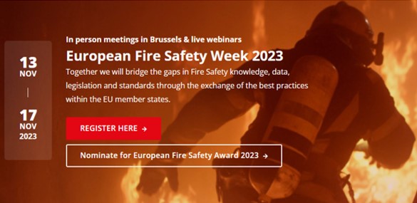 Fire safety is impacts many EU policies and initiatives, related to the energy transition and the renovation wave. 

The European Fire Safety Week 2023 takes stock of te fire safety progress.

Let's discuss  priorities for the future:  join the workshops europeanfiresafetyalliance.org/european-fire-…