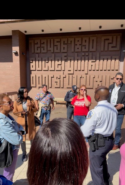 ONSE joined a Hillcrest community safety walk, looking for areas needing improvement & what the future can be for the Winston Educational Center. Our partners @OGVPDCGOV, @DCDPR & @DCPoliceDept were on hand for a whole of government approach for a safer future! #WeAreONSE