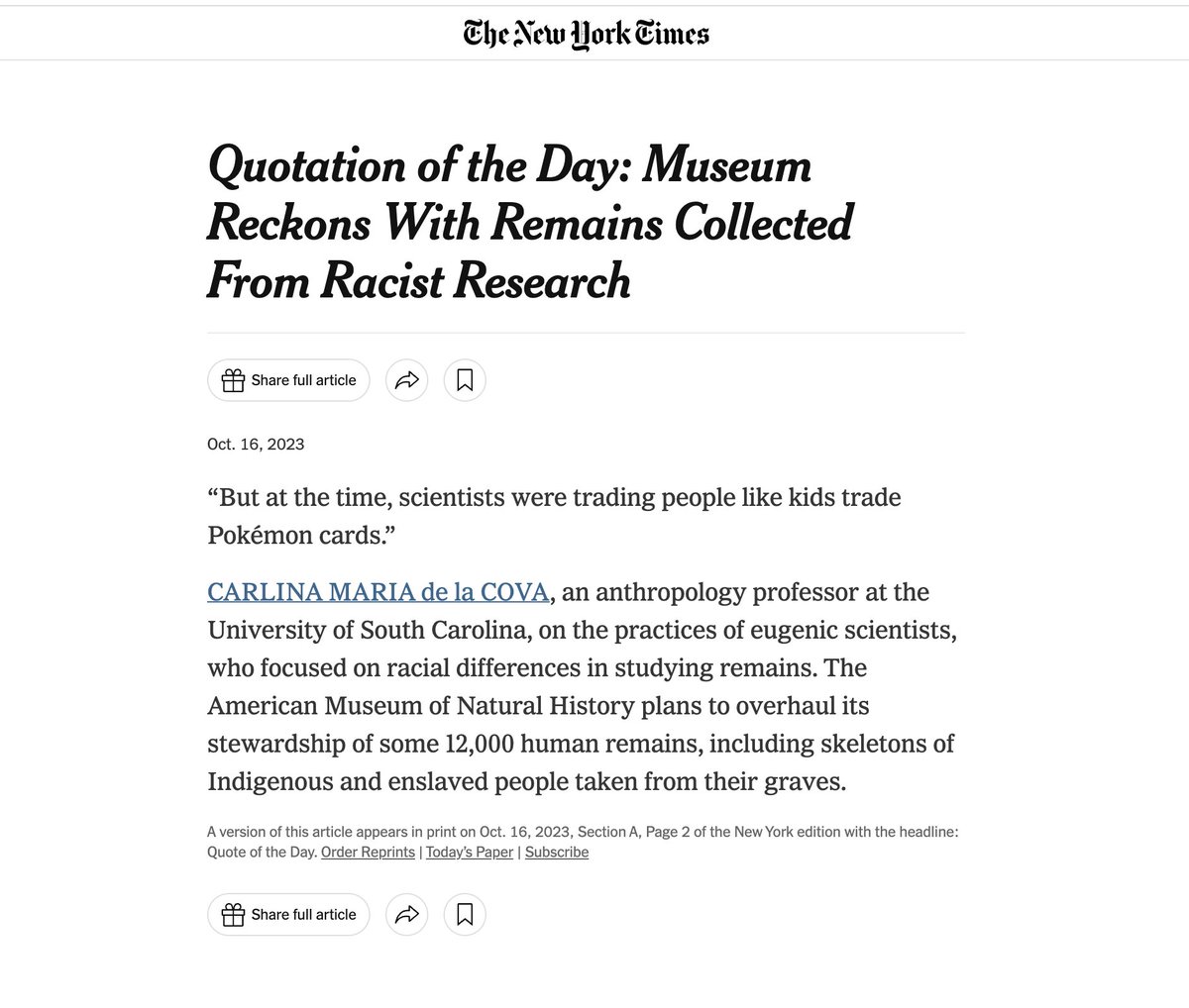 McCausland College of Arts and Sciences tweet media
