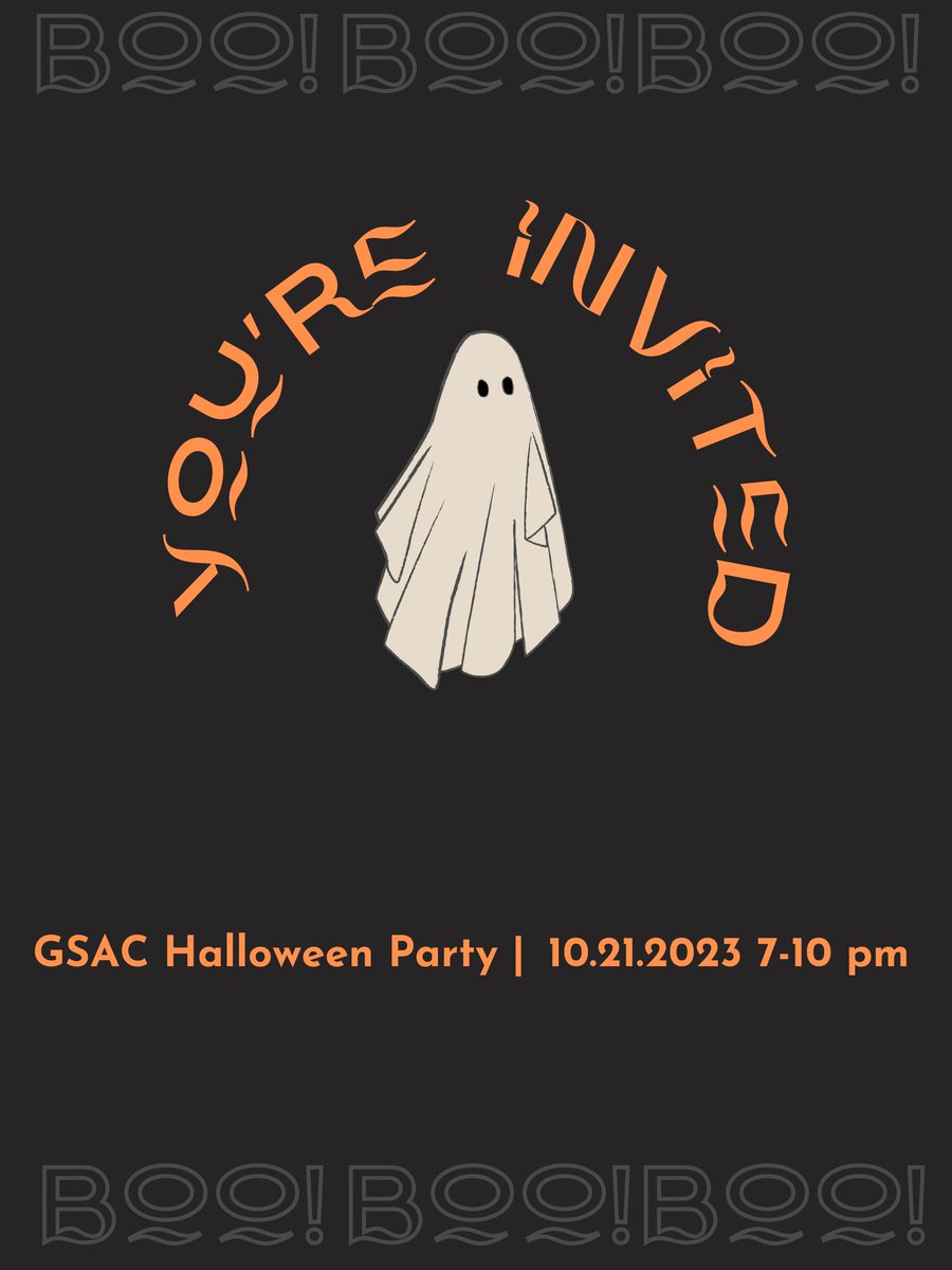 engsac's tweet photo. Come out to our Halloween party this Saturday, and bring your best-costumed selves! Partners and friends are extremely welcome.  

For location details, please see Hoon's email to englgrad ("English Social Ep. 3. Get Spooky!"). Wonderful flyer by the wonderful Grace Miller. https://t.co/vjB3DA3X6c