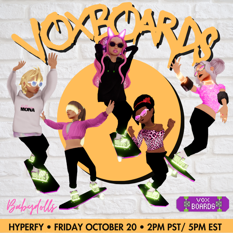 ⭐⭐VOXBOARD PARTY GIVEAWAY ⭐⭐

The Voxboards Fingerboard Smart Wearable lets you build a skatepark ANYWHERE in DCL!  And I've got 5 x Fingerboards to giveaway!  

To win: 
⭐Post your best skateboard shot on X
⭐Tag #Voxboards4Life
⭐Like + retweet + tag a friend 
🛹Winners