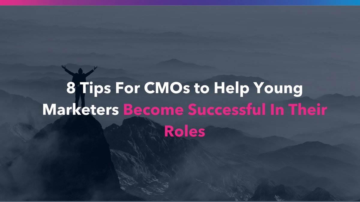 To be successful, it's important for young #marketers to make a strong and really good impression whenever their opportunity arises. 

8 Tips For #CMOs to Help Young Marketers Become Successful In Their Roles: hubs.ly/Q025Q88b0

#OperationalMarketing #Marketing