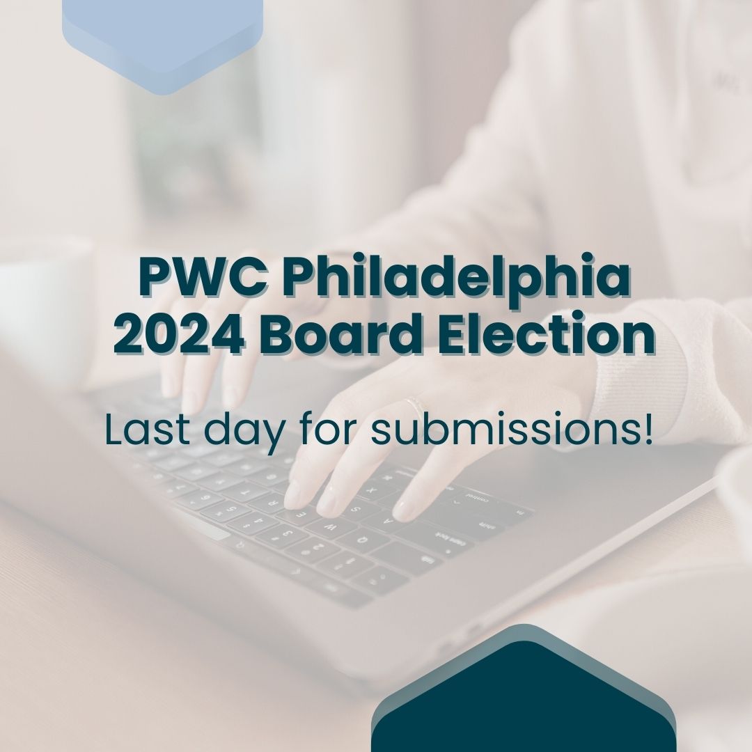 Last Call For Submissions!

Today is the last day to submit for the 2024 PWC Philadelphia Board elections!  Visit the link for more details: ow.ly/GlJX50PQHlq