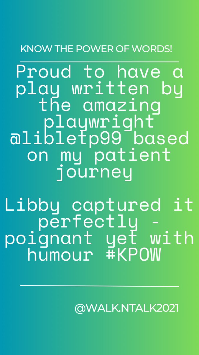 #KPOW is a play commissioned by 2 ⁦@macmillancancer⁩ GP’s in Hull & EastRiding based on my patient journey written by ⁦@LibletP⁩ There was laughter & tears but most importantly the play made #professionals in the #NHS think about the power of words on us the #patient