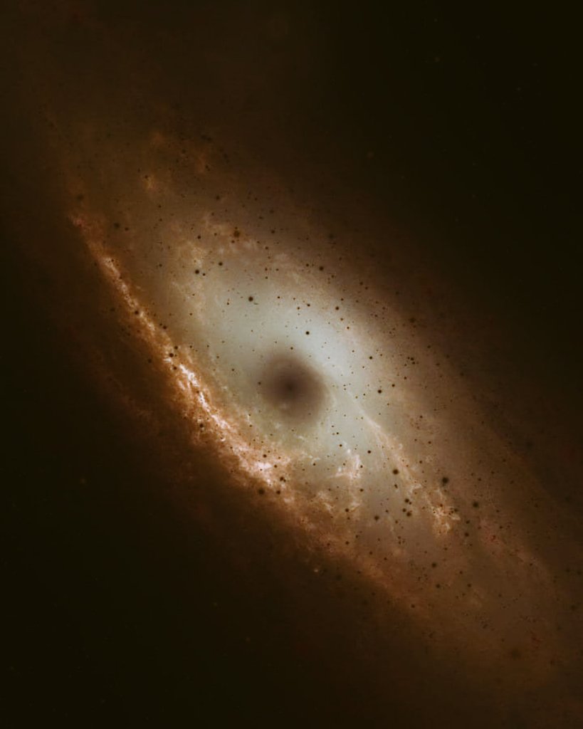 🚨HDR negative image of the Andromeda galaxy from #NASA 🪐