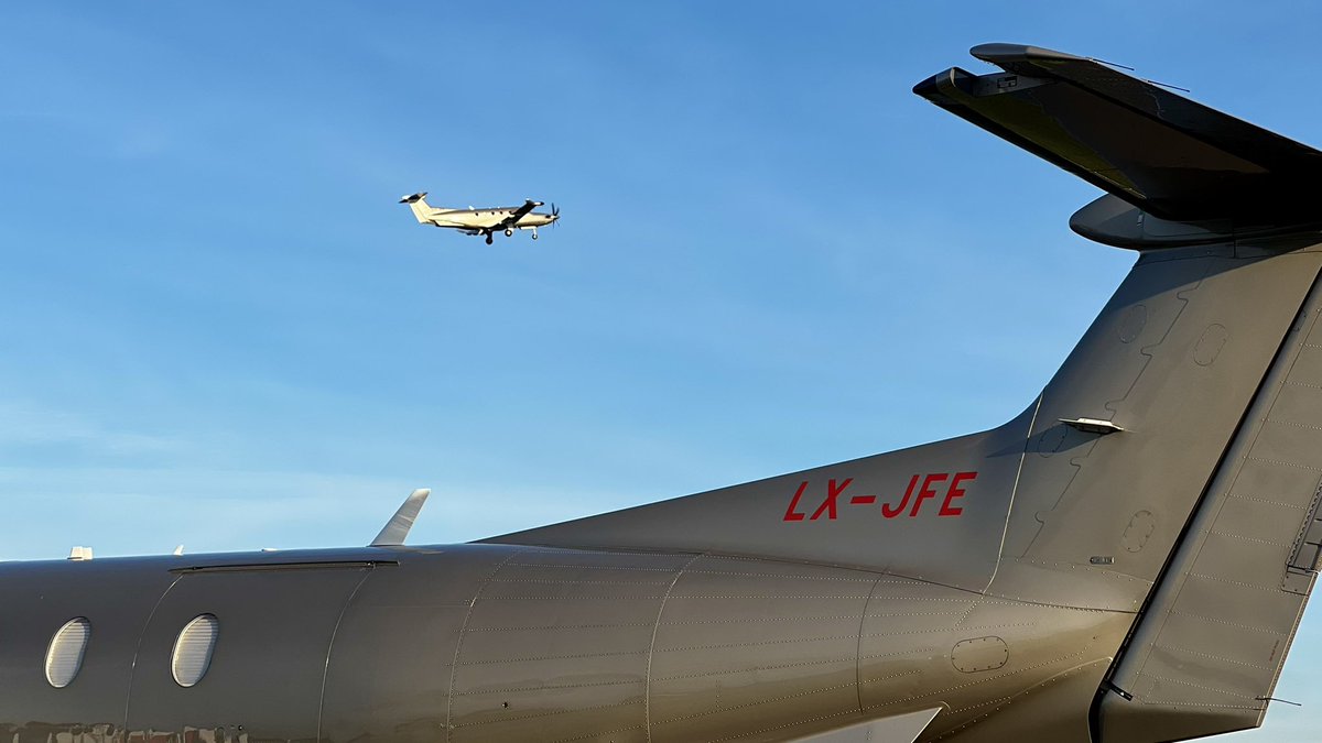 First time having two PC12’s in at the same time today 🛩️😎