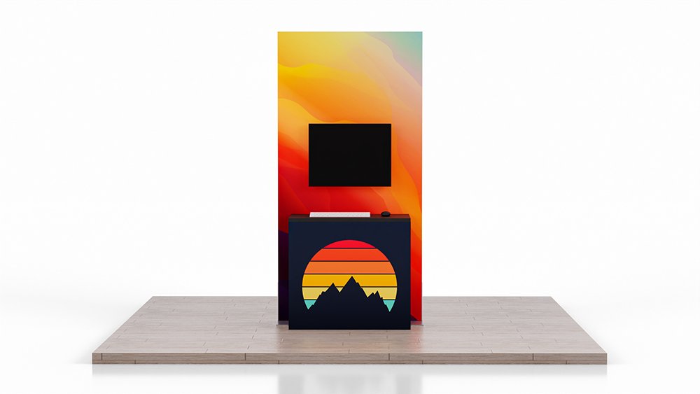 ProductionPrint's tweet image. 🚀 Exhibitors! Boost your booth&apos;s interaction with the Vector Frame Monitor Kiosk + Counter. Perfect for large TVs or dual displays. Elevate your showcase game! 🖥️✨ #TradeShowTech #ExhibitorSolutions #VectorFrameKiosk