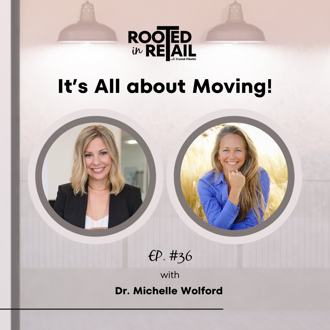 RootedinRetail's tweet image. Step it up with intentional movement! 🏃‍♀️ Our latest #RootedInRetail episode features Dr. Michelle Wolford emphasizing the importance of dedicated exercise time. Discover how you can weave wellness into your busy schedule. Click the link in our bio to listen now! 🔗 #RetailTip