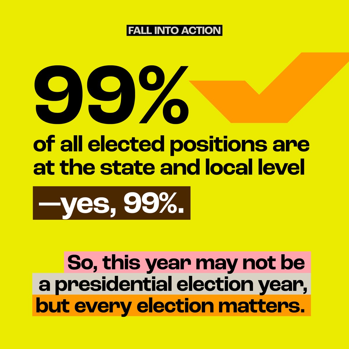 We’ve said it before, we’ll say it again 📣 there are no “off years” in democracy! When we organize, show up, and vote, we can make real change in our country💥 There are hundreds of local elections happening NEXT MONTH! Ready to join us? 👉 weall.vote/voterhub